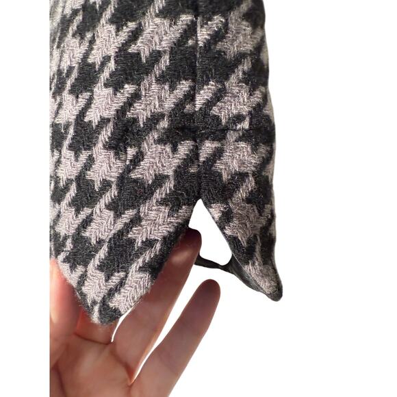 J Crew Skirt Women'S 4 Houndstooth Wool Blesn Pencil Mini Skirt - Picture 7 of 8